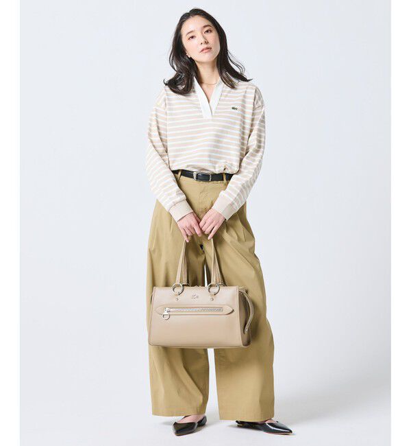 LACOSTE「スキッパーネックラガーシャツ」|ポロシャツ|
