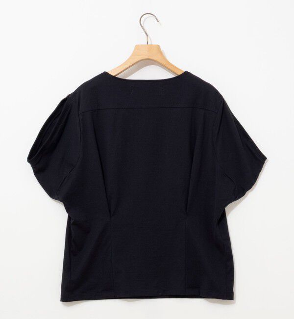 Rie Miller「変形フレンチスリーブボートネックカットソー」|Tシャツ・カットソー|