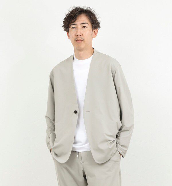 NOLLEY'S goodman「《ビジカジ/セットアップ対応》Vertical 冷感トリコットカーディガン 26SS」|カーディガン|
