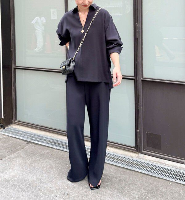 NOLLEY'S sophi「【一部WEB限定カラーアイテム】《セットアップ対応》ウォッシャブルツイルスキッパーシャツ」|シャツ・ブラウス|