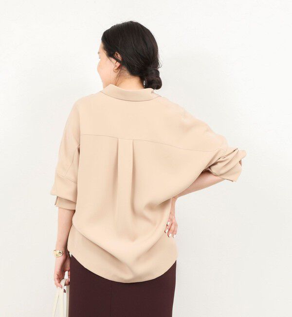 NOLLEY'S sophi「【一部WEB限定カラーアイテム】《セットアップ対応》ウォッシャブルツイルスキッパーシャツ」|シャツ・ブラウス|