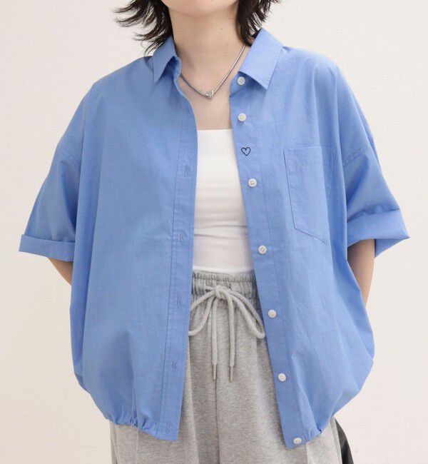 fredy emue「【人気につき半袖Ver.で再登場】汗染み軽減加工COTTON半袖シャツブルゾン」|シャツ・ブラウス|