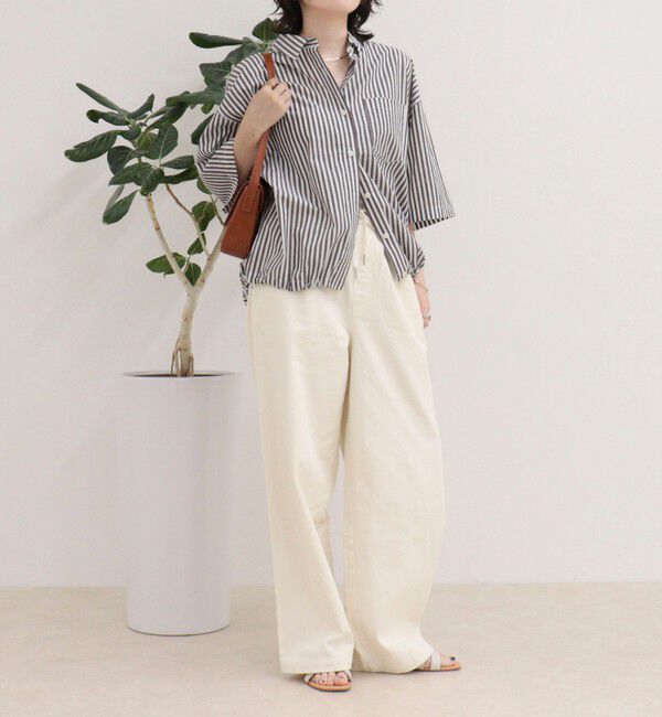fredy emue「【人気につき半袖Ver.で再登場】汗染み軽減加工COTTON半袖シャツブルゾン」|シャツ・ブラウス|