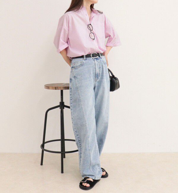 fredy emue「【人気につき半袖Ver.で再登場】汗染み軽減加工COTTON半袖シャツブルゾン」|シャツ・ブラウス|