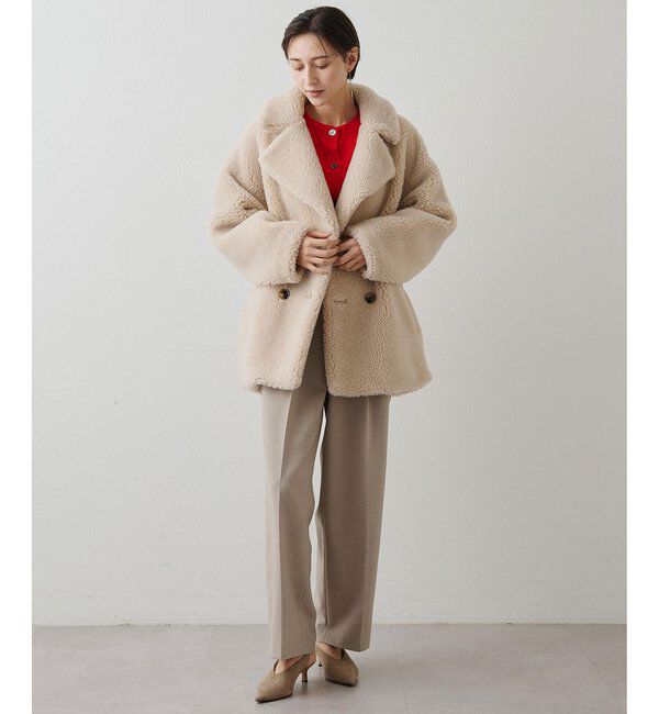THE PAUSE「＜WEB限定カラーあり＞【THE PAUSE】ボアダブルコート」|その他|