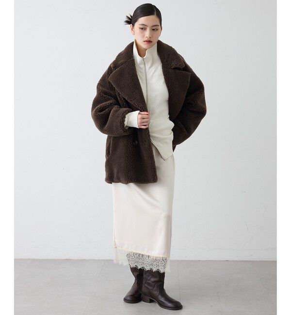 THE PAUSE「＜WEB限定カラーあり＞【THE PAUSE】ボアダブルコート」|その他|