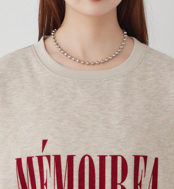  「フロッキーロゴ裏起毛スウェット」|Tシャツ・カットソー|