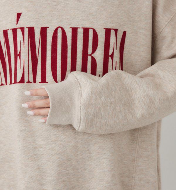  「フロッキーロゴ裏起毛スウェット」|Tシャツ・カットソー|