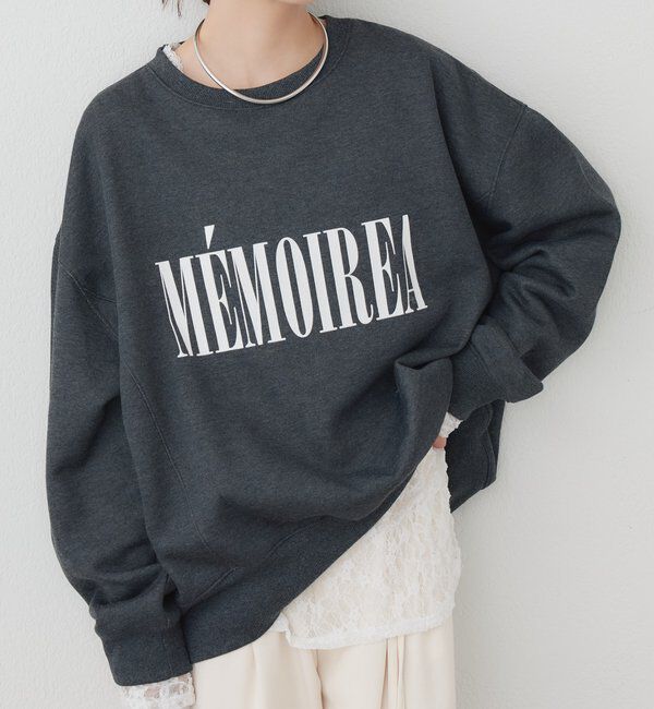  「フロッキーロゴ裏起毛スウェット」|Tシャツ・カットソー|