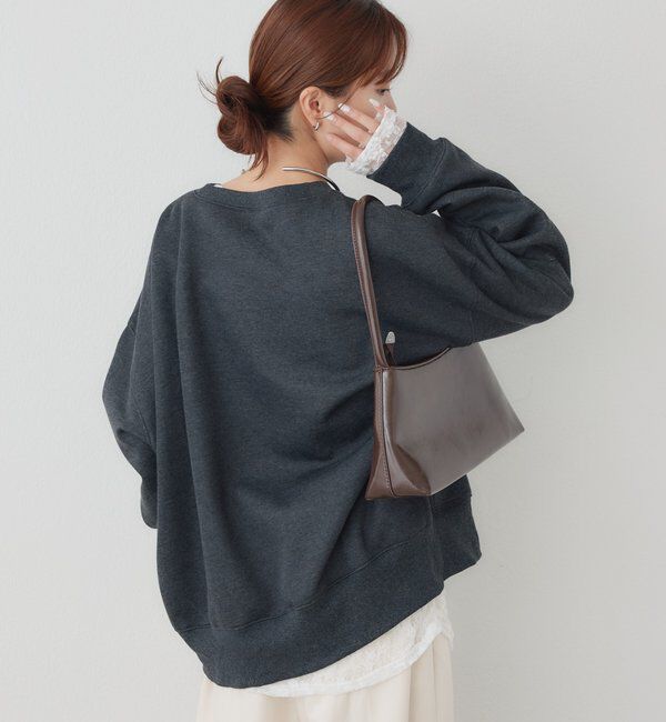  「フロッキーロゴ裏起毛スウェット」|Tシャツ・カットソー|