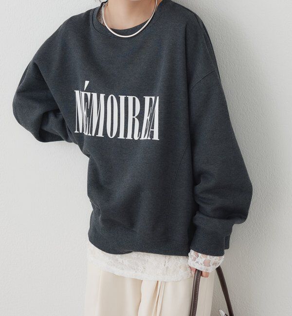  「フロッキーロゴ裏起毛スウェット」|Tシャツ・カットソー|
