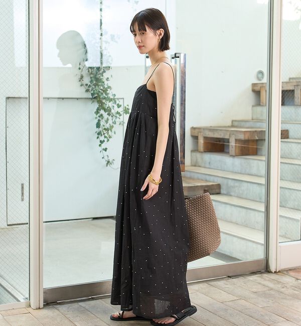Rouge vif「【セットアップ対応】インドドット刺繍ペプラムブラウス」|シャツ・ブラウス|