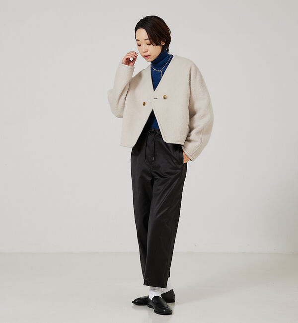 qualite「レザーライクカーヴィーパンツ」|その他|