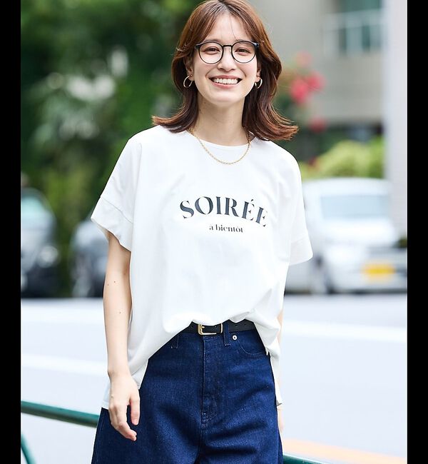 abahouse mavie「ワイドロゴTシャツ」|Tシャツ・カットソー|