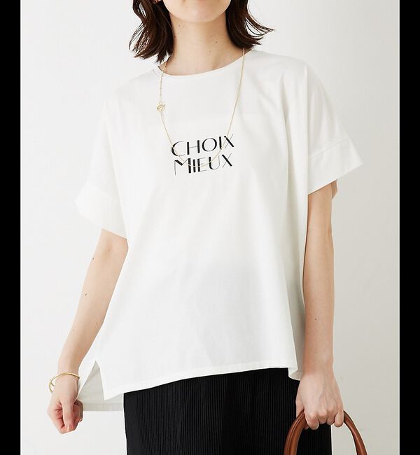 abahouse mavie「ワイドロゴTシャツ」|Tシャツ・カットソー|ホワイト系その他2
