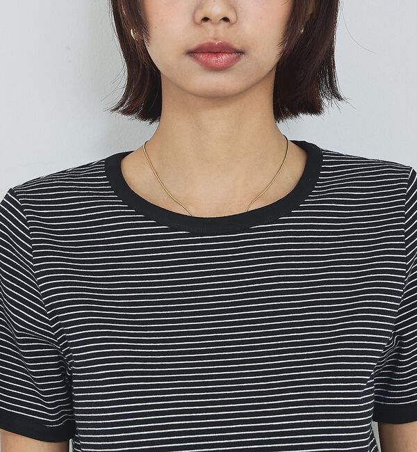 abahouse mavie「【リンガーT】ボーダーコンパクトTシャツ」|Tシャツ・カットソー|
