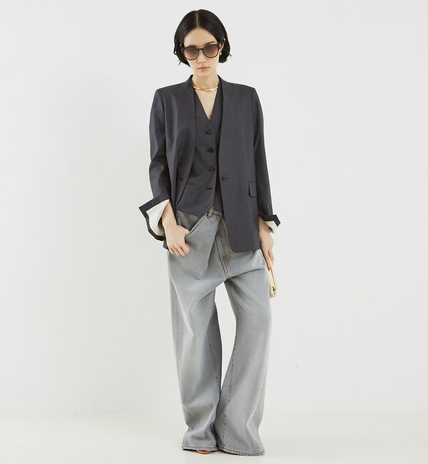The Store by C' 「【DARKPARK】INES FOLD OVER DENIM ASIAN FIT」|デニム|