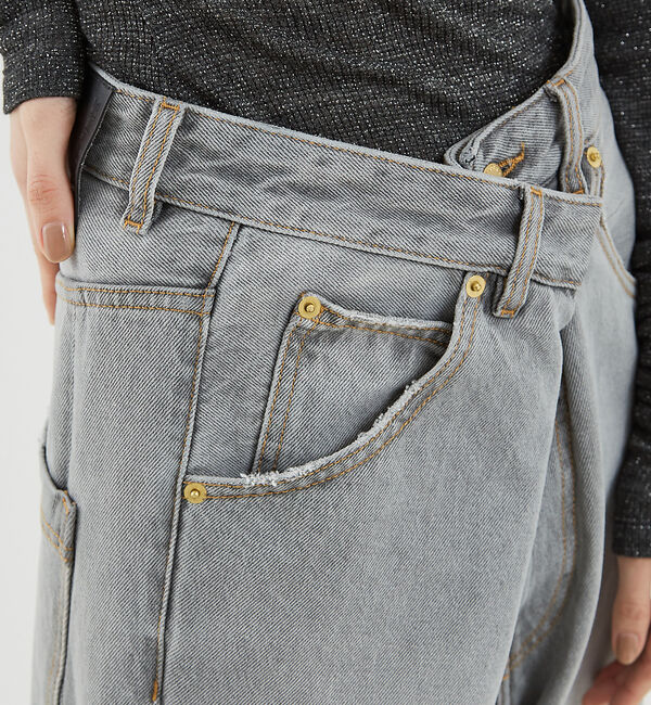 The Store by C' 「【DARKPARK】INES FOLD OVER DENIM ASIAN FIT」|デニム|