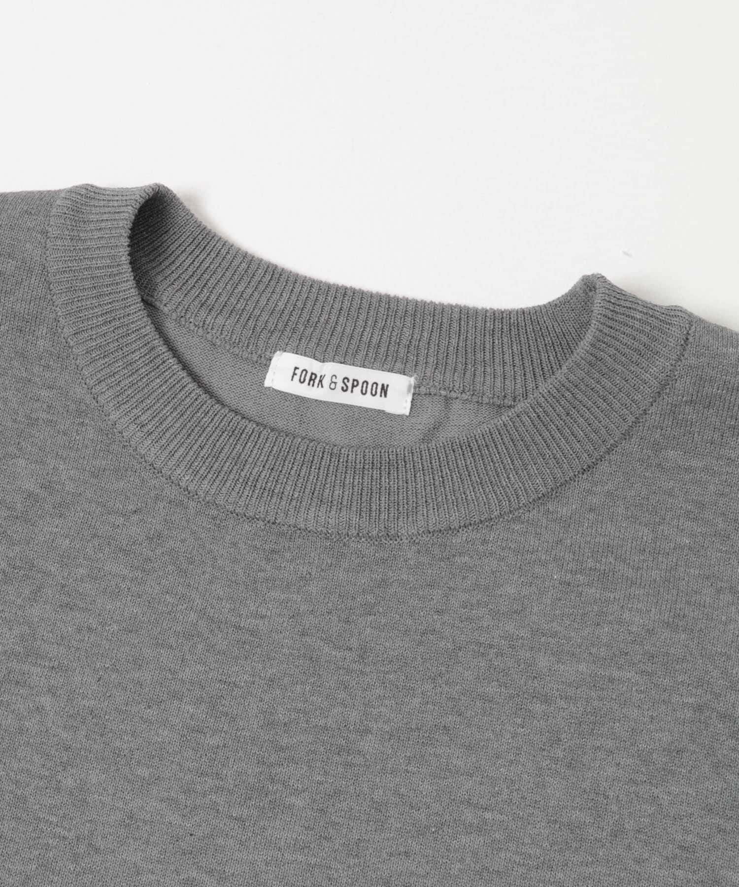 URBAN RESEARCH DOORS「FORK&SPOON　クルーネックニットTシャツ」|ニット・セーター|