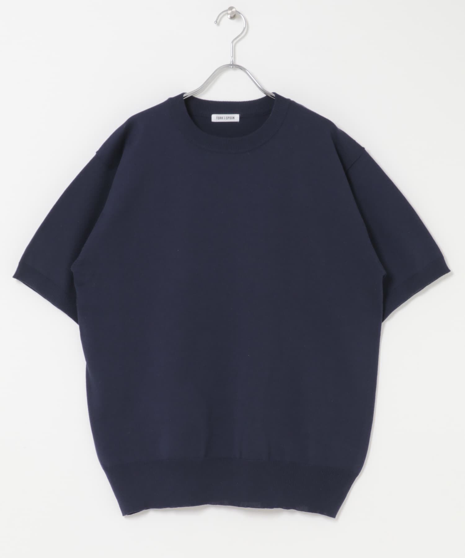 URBAN RESEARCH DOORS「FORK&SPOON　クルーネックニットTシャツ」|ニット・セーター|