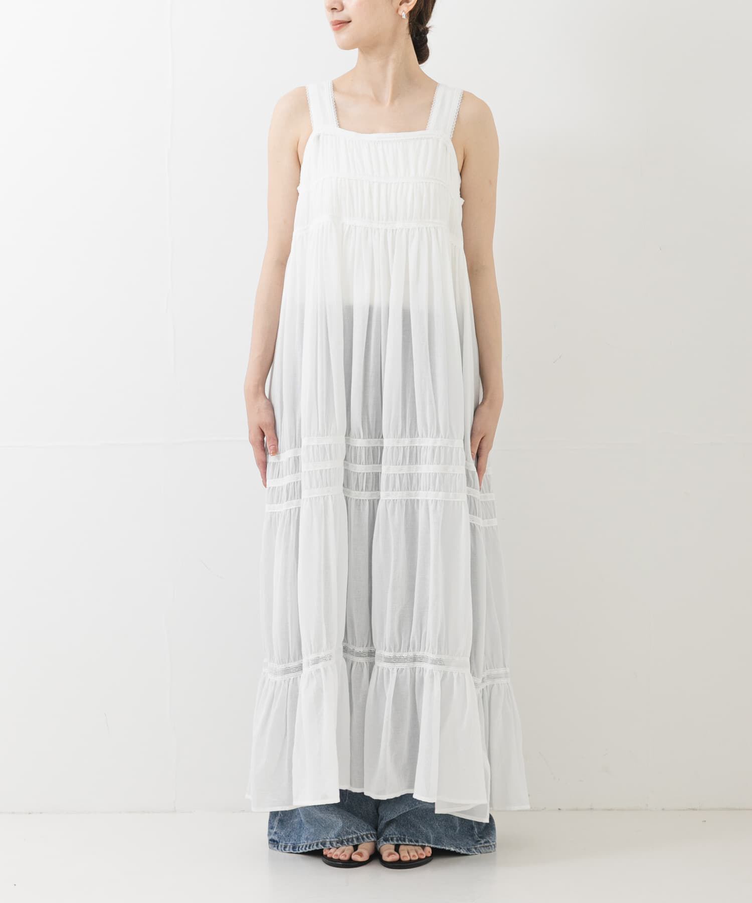 URBAN RESEARCH「Picchi Nia　VEIL WHITE」|ワンピース|
