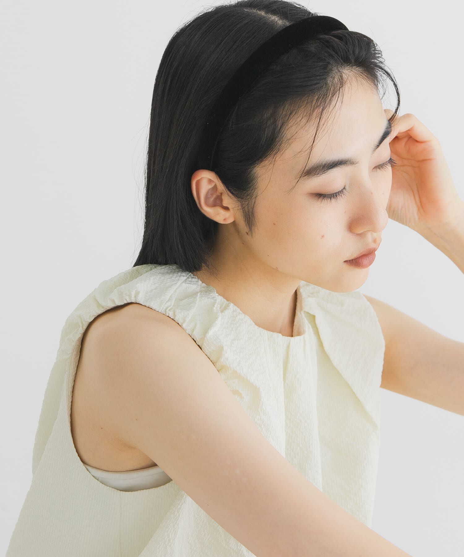  「ベロアカチューシャ」|カチューシャ|ブラック