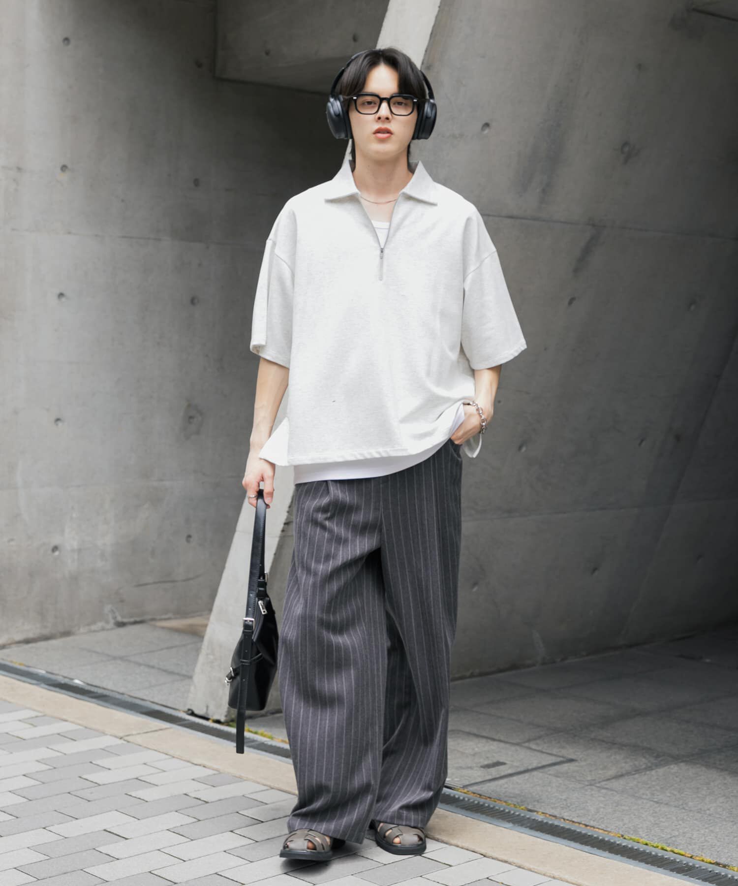 SENSE OF PLACE by URBAN RESEARCH「ピンストライプタックワイドスラックス」|その他|