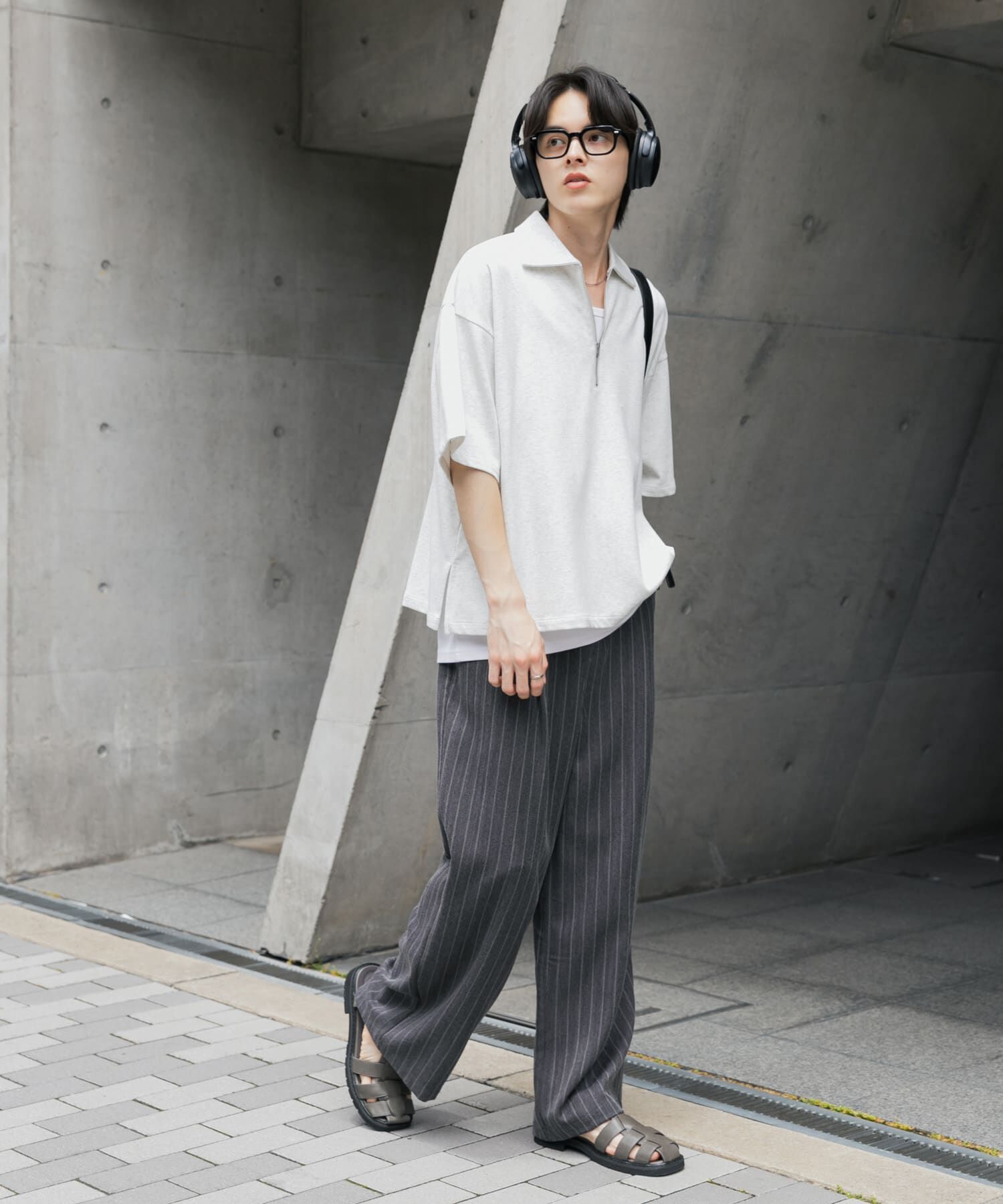 SENSE OF PLACE by URBAN RESEARCH「ピンストライプタックワイドスラックス」|その他|
