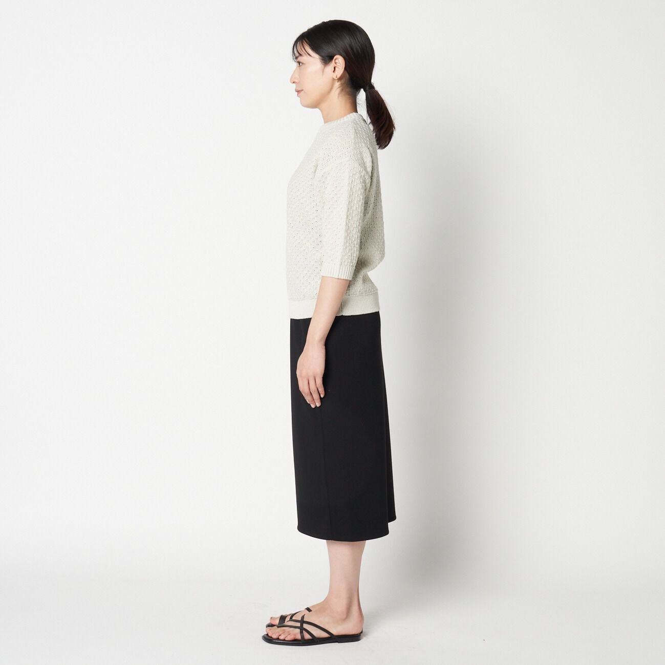 HELIOPOLE「HELIOPOLE SILKY DOUBLE TWILL LEAN SK」|スカート|