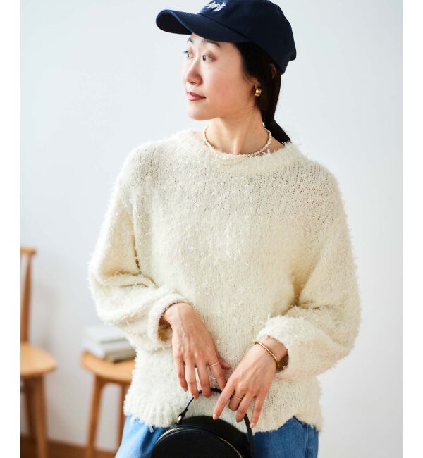 le.coeur blanc「チュール&times;フェザープルオーバー」|ニット・セーター|