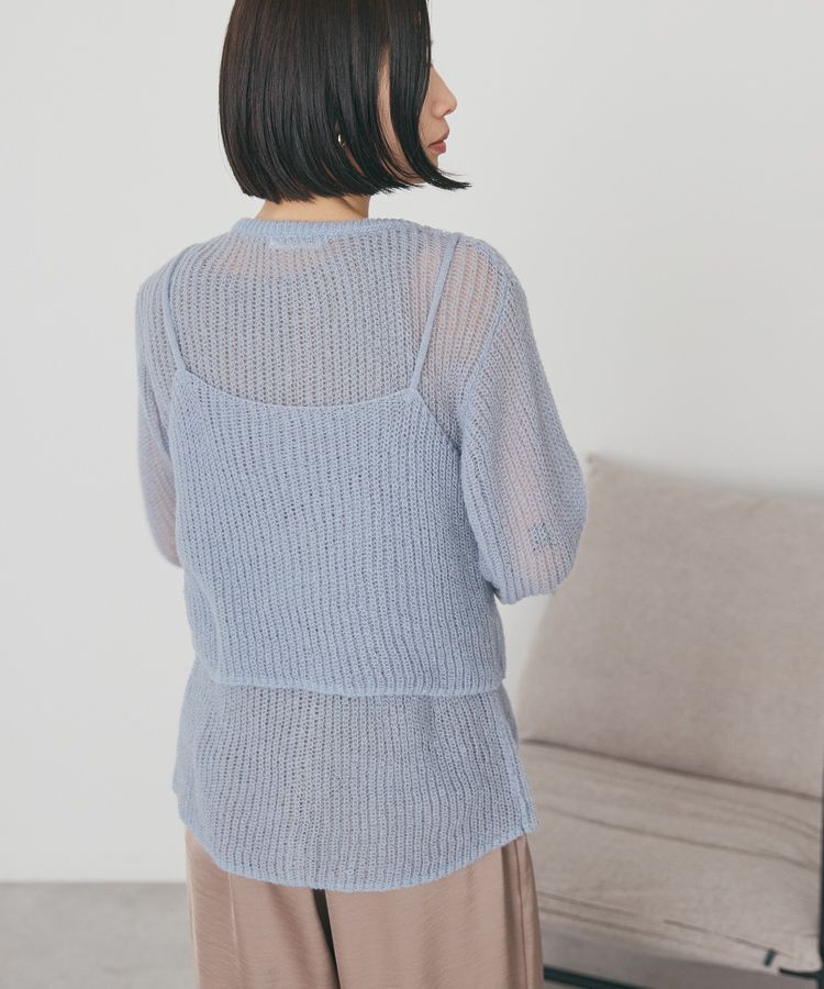 AMERICAN HOLIC「甘編みキャミカーディガンセット」|カーディガン|