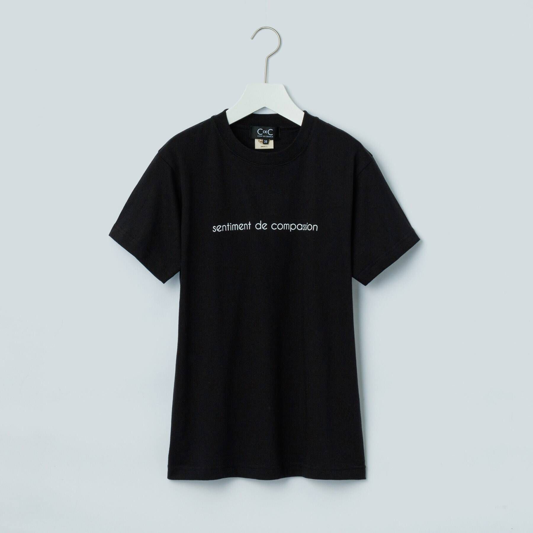 COUP DE CHANCE「【WORLD for the World】メッセージプリントTシャツ」|Tシャツ・カットソー|ブラック(019)