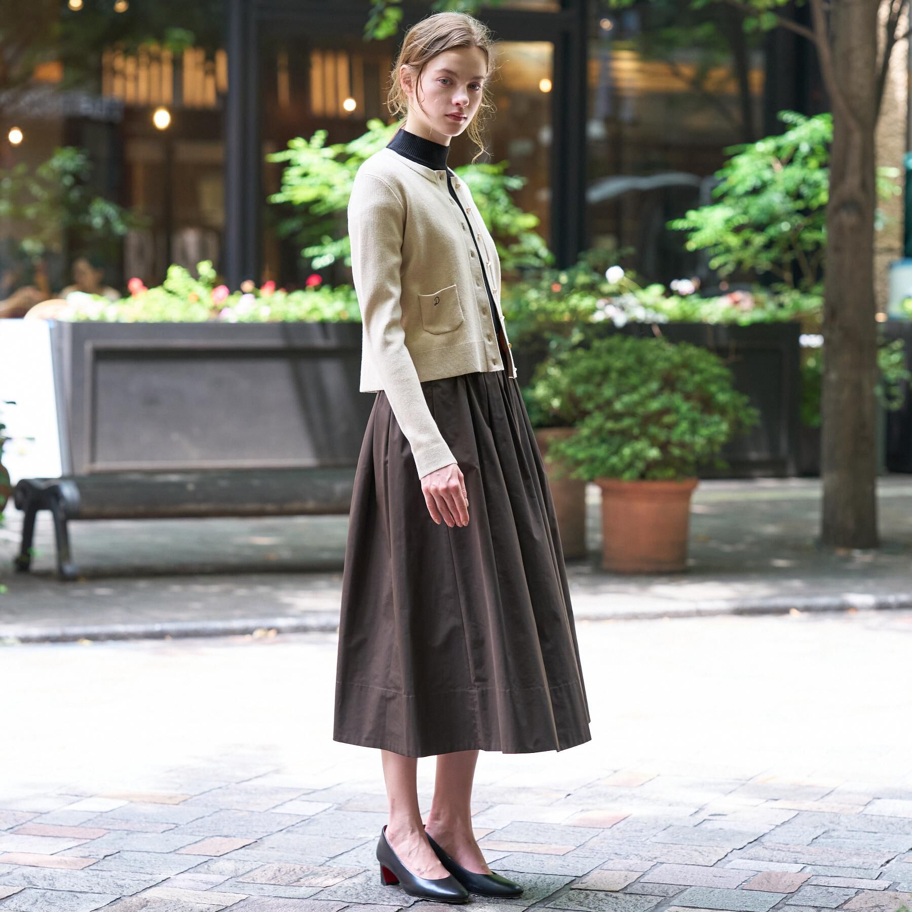 DRESSTERIOR「【5色展開】ウォッシャブルコットンカシミヤ混カーディガン」|カーディガン|