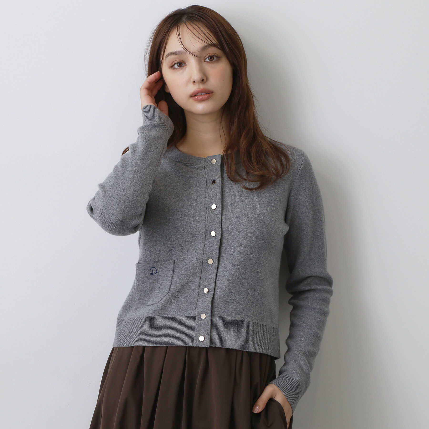 DRESSTERIOR「【5色展開】ウォッシャブルコットンカシミヤ混カーディガン」|カーディガン|
