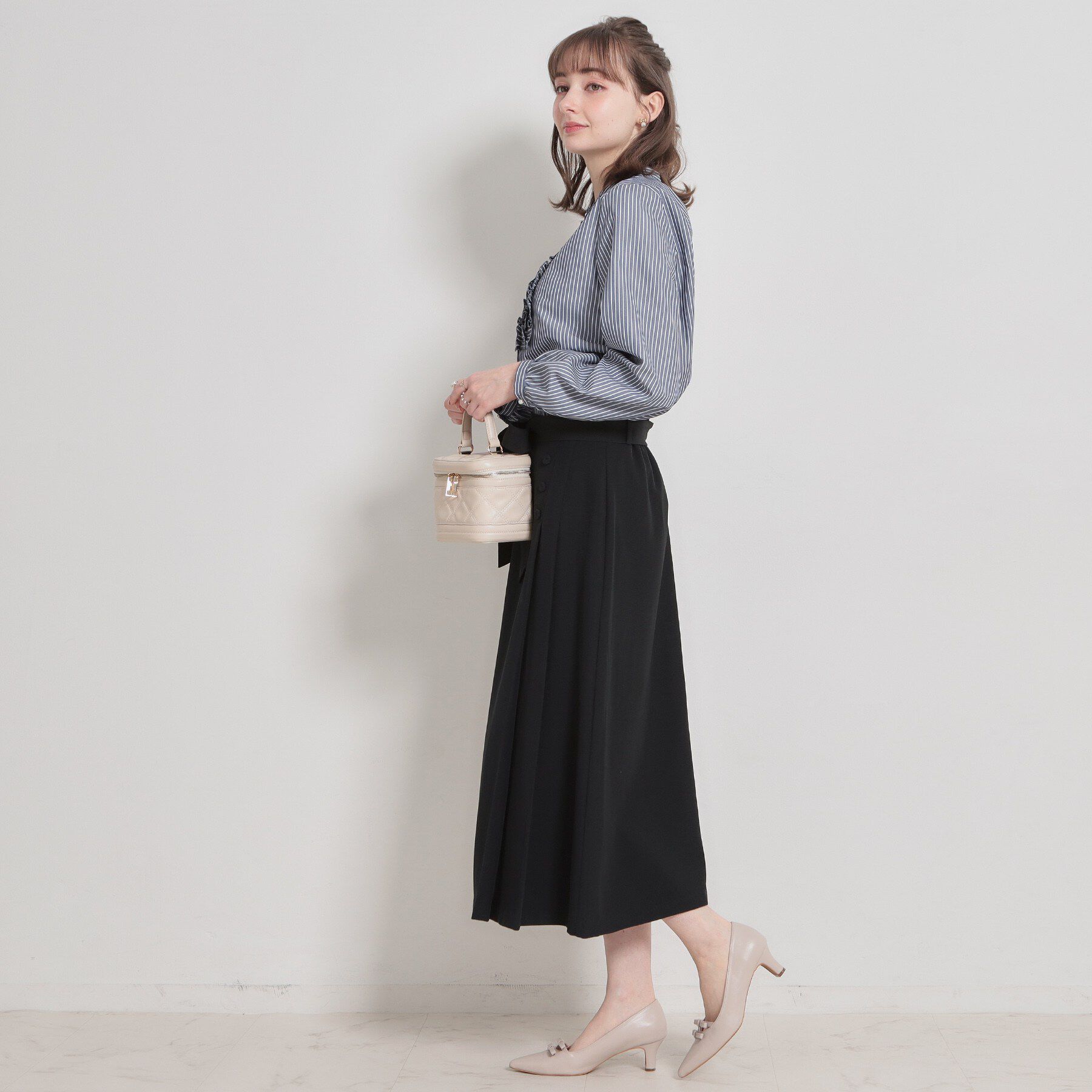 Couture broach「【洗える・通勤】サイドタック ナロースカート」|スカート|
