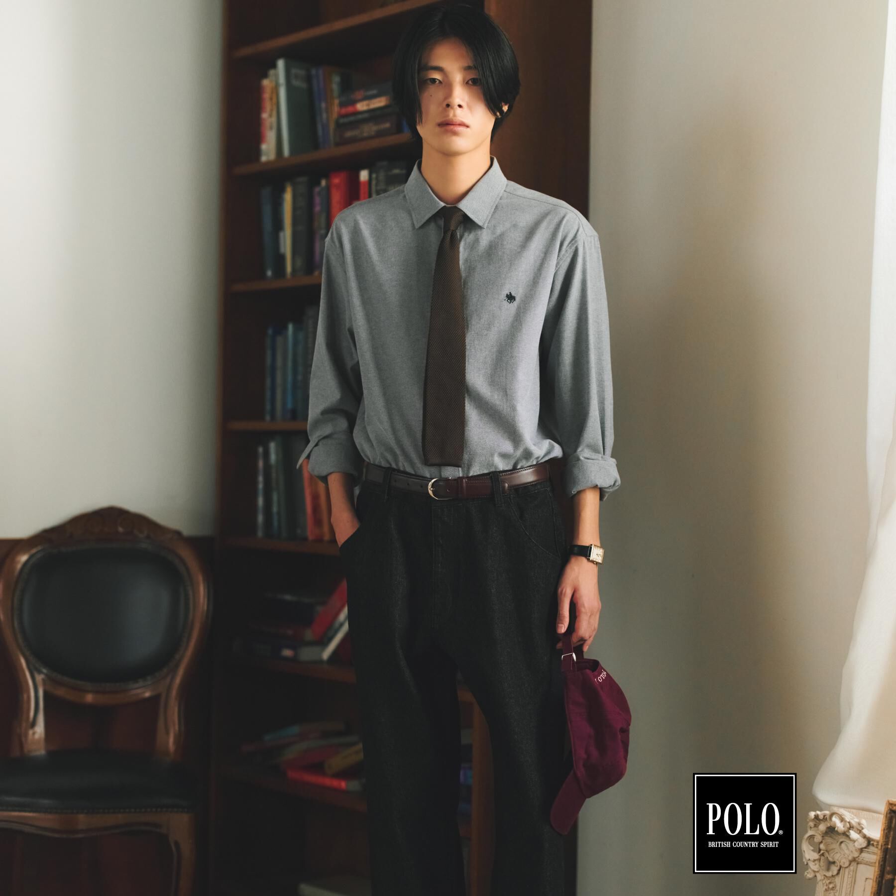 THE SHOP TK「POLO BCS/アソート長袖シャツ」|シャツ・ブラウス|
