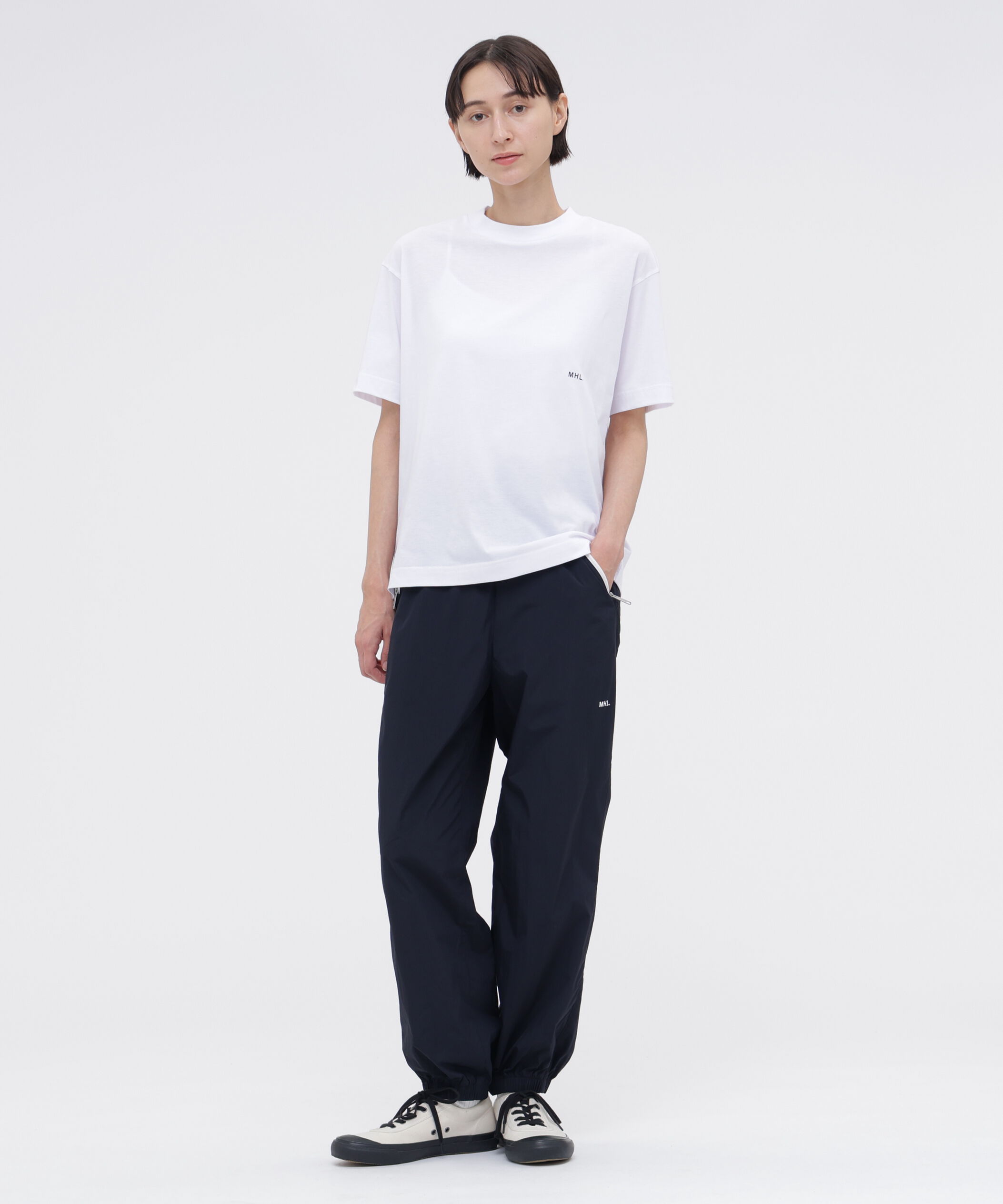 MHL.「MHL. UTILITY WEAR COTTON POLYESTER PLAIN JERSEY TOP」|Tシャツ・カットソー|