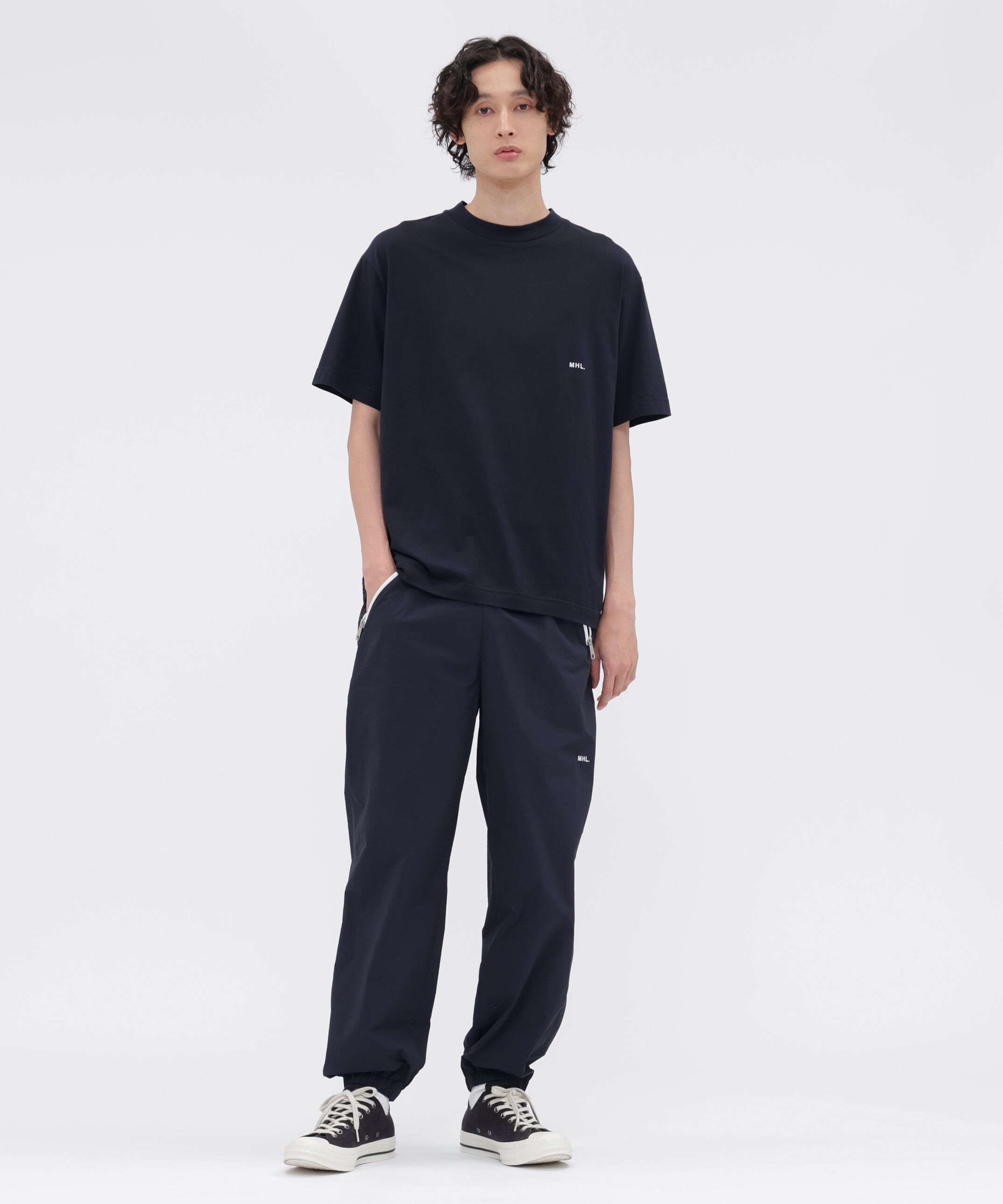 MHL.「MHL. UTILITY WEAR COTTON POLYESTER PLAIN JERSEY TOP」|Tシャツ・カットソー|