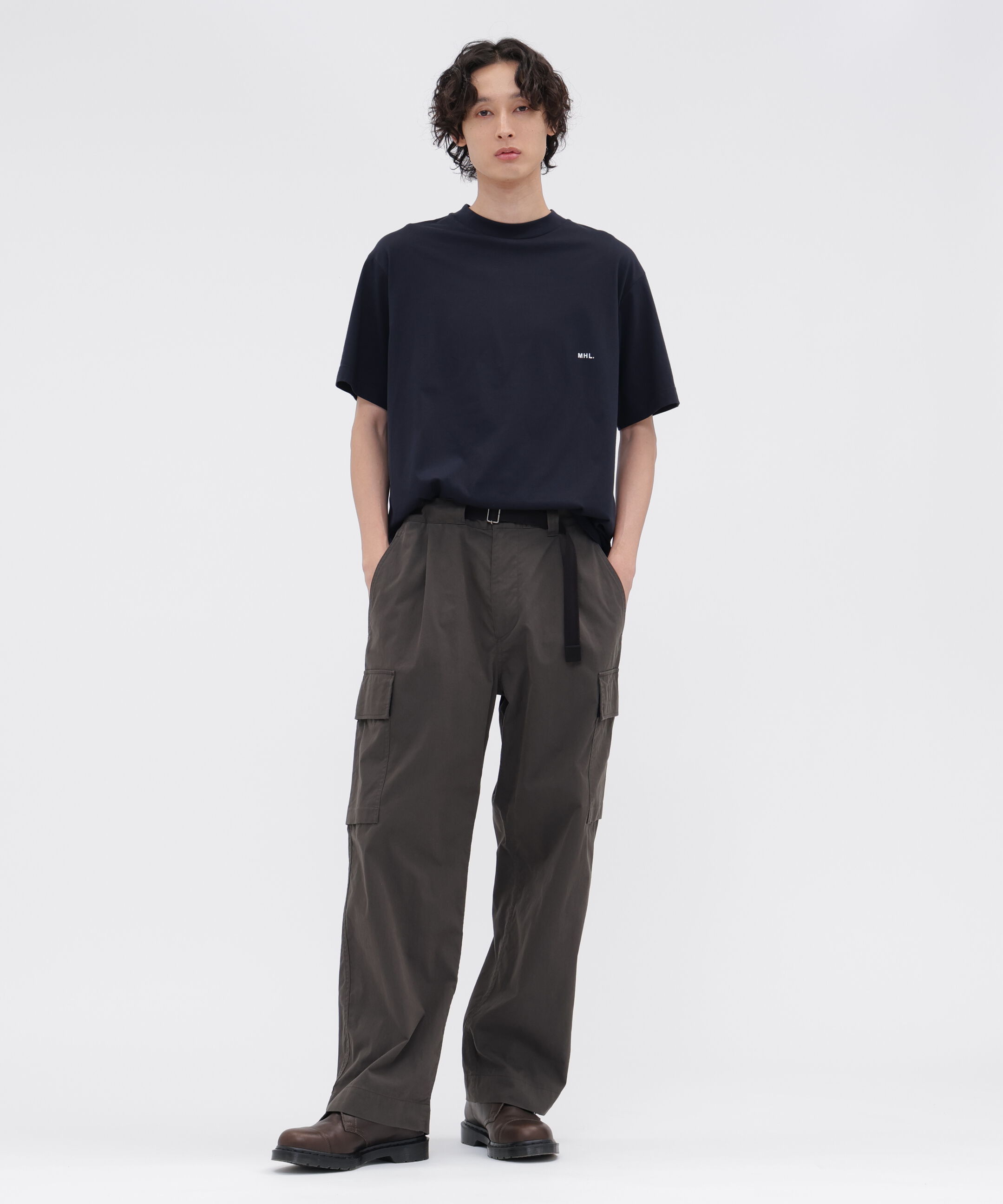 MHL.「MHL. UTILITY WEAR COTTON POLYESTER PLAIN JERSEY TOP」|Tシャツ・カットソー|