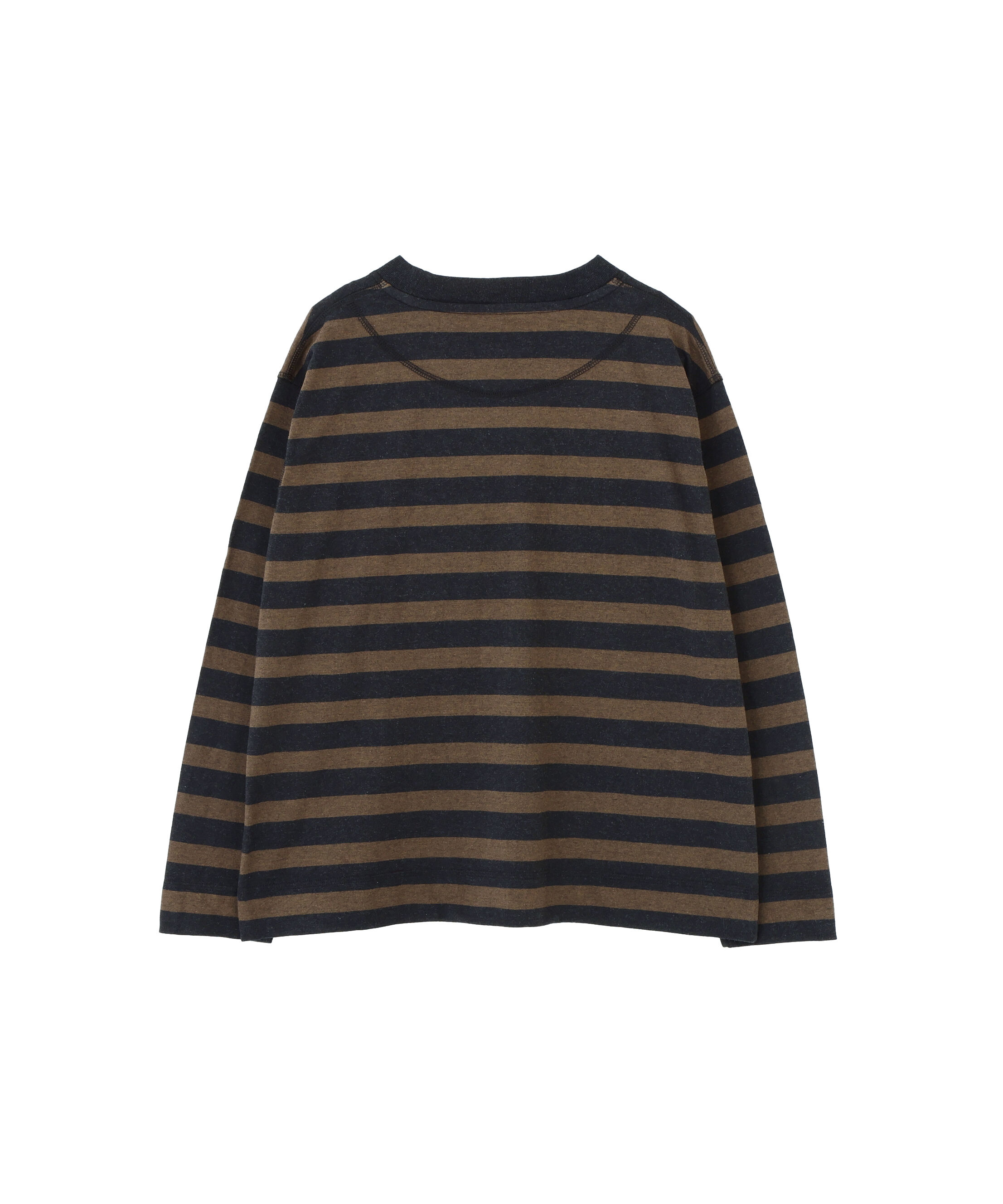 MHL.「LIGHT COTTON MELANGE STRIPE TOP」|Tシャツ・カットソー|