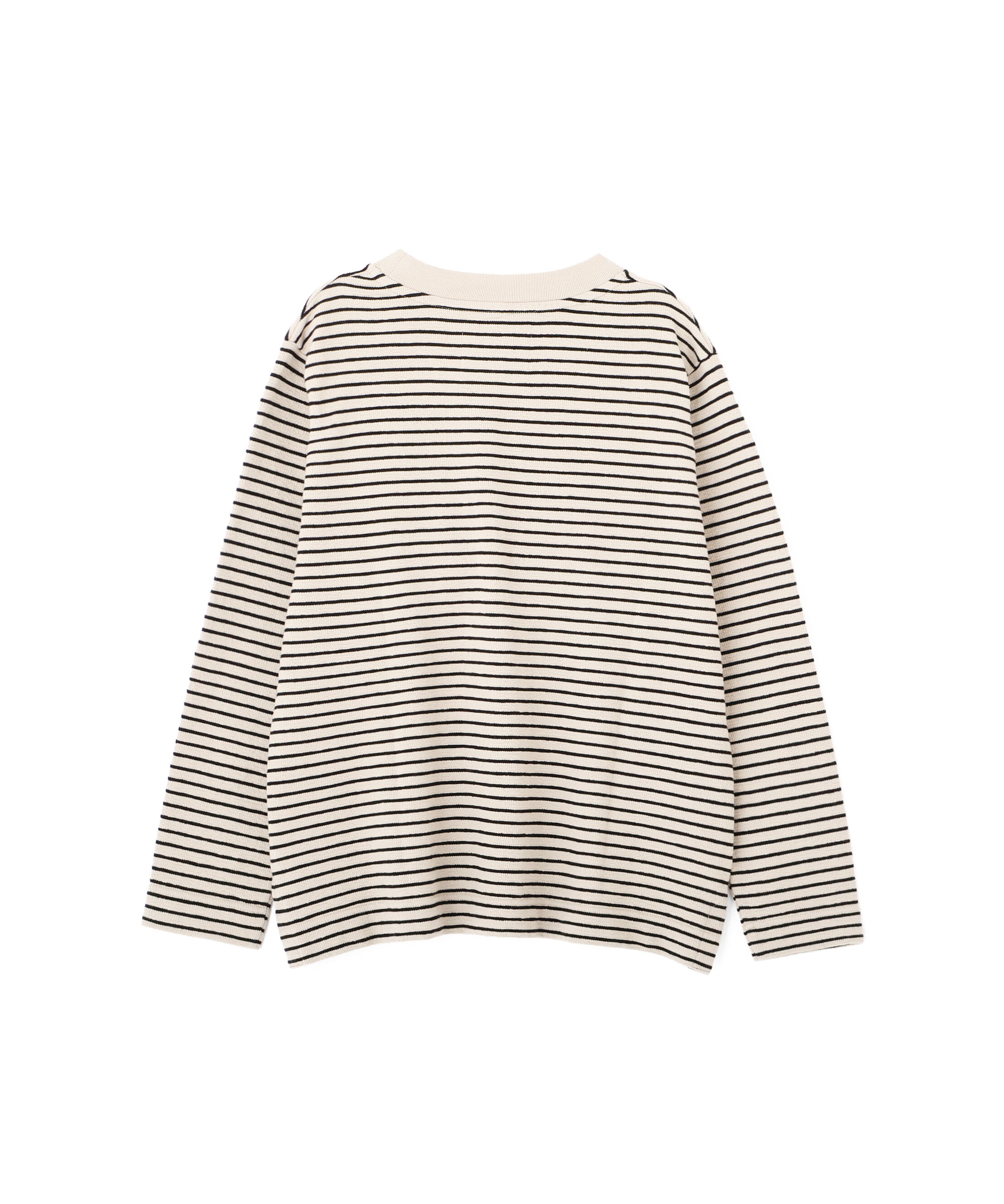 MHL.「TEXTURED COTTON STRIPE TOP」|Tシャツ・カットソー|