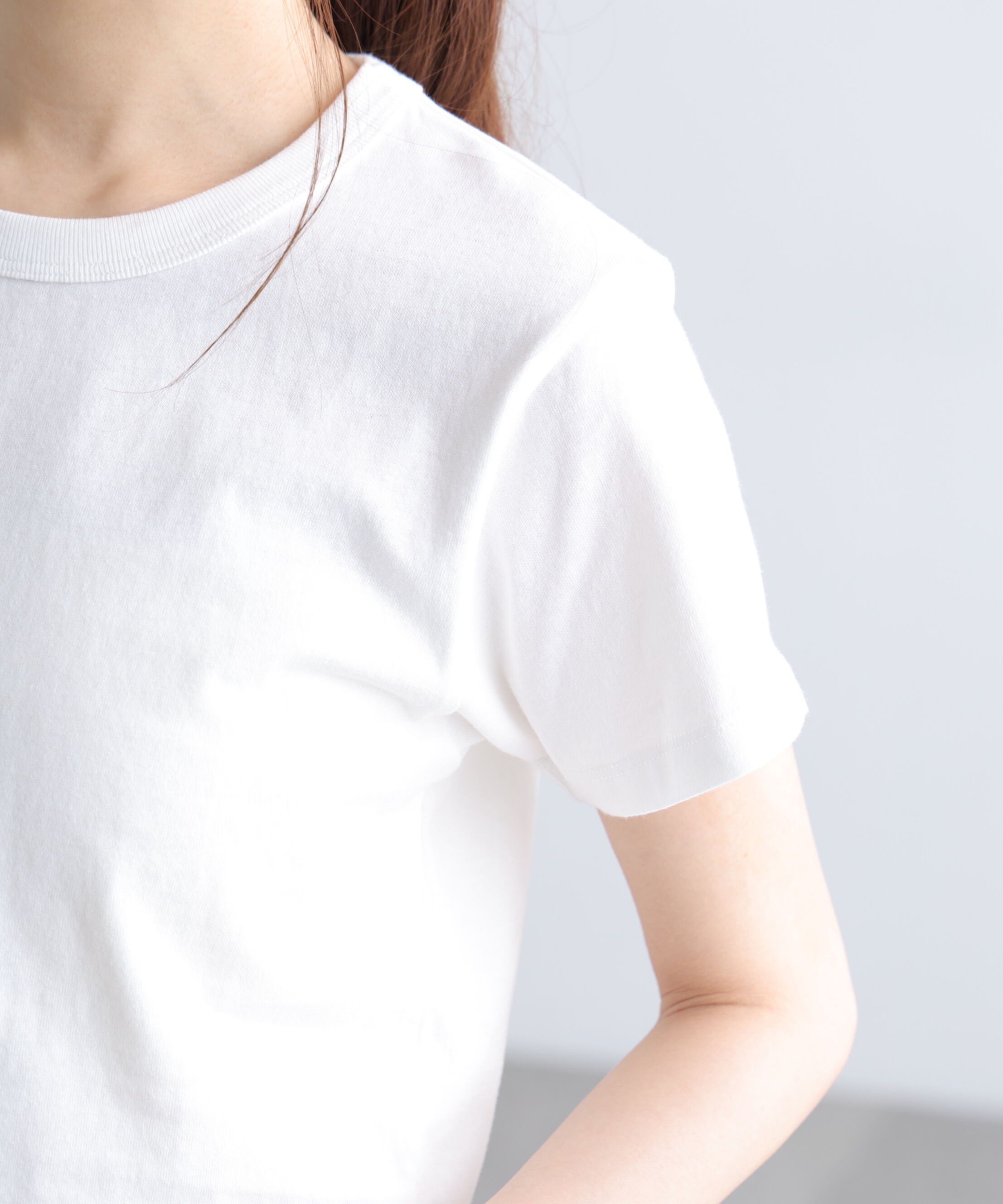  「USAコットンクルーネックTシャツ」|Tシャツ・カットソー|