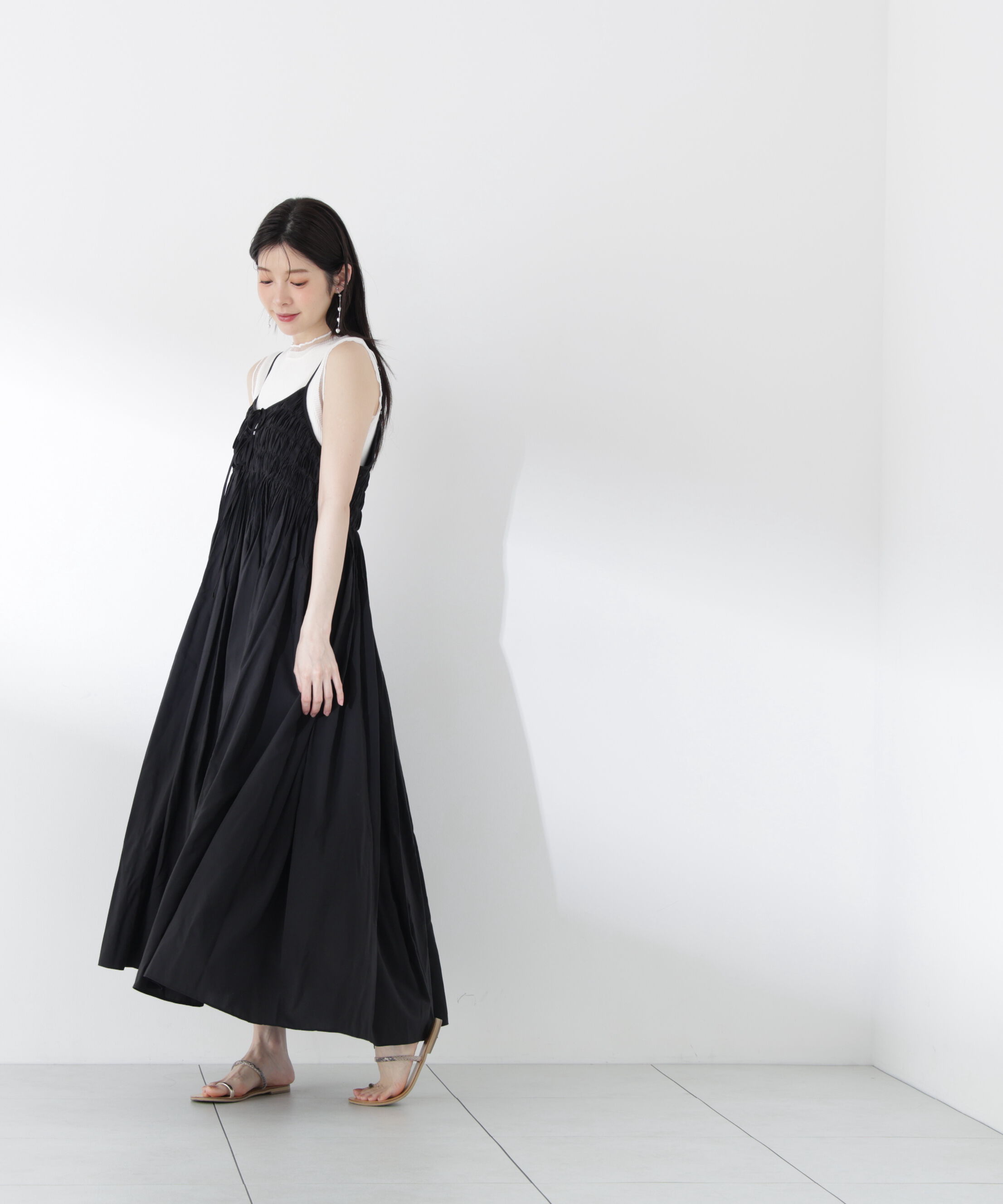PROPORTION BODY DRESSING「＜中川紅葉さん着用＞部分シアーノースリーニット」|ニット・セーター|