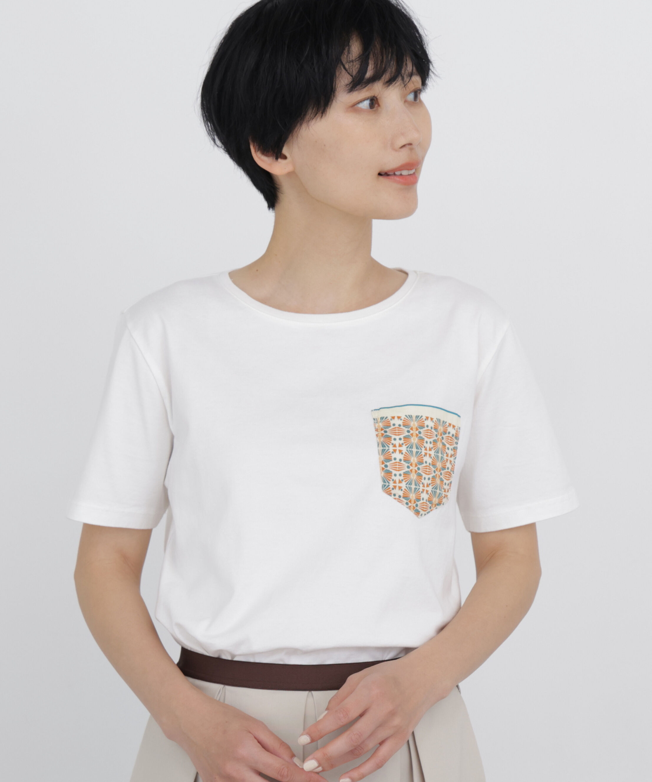  「《 大人気！ / CLOUDYコラボ 》アフリカンモチーフ  ポケットＴシャツ」|Tシャツ・カットソー|
