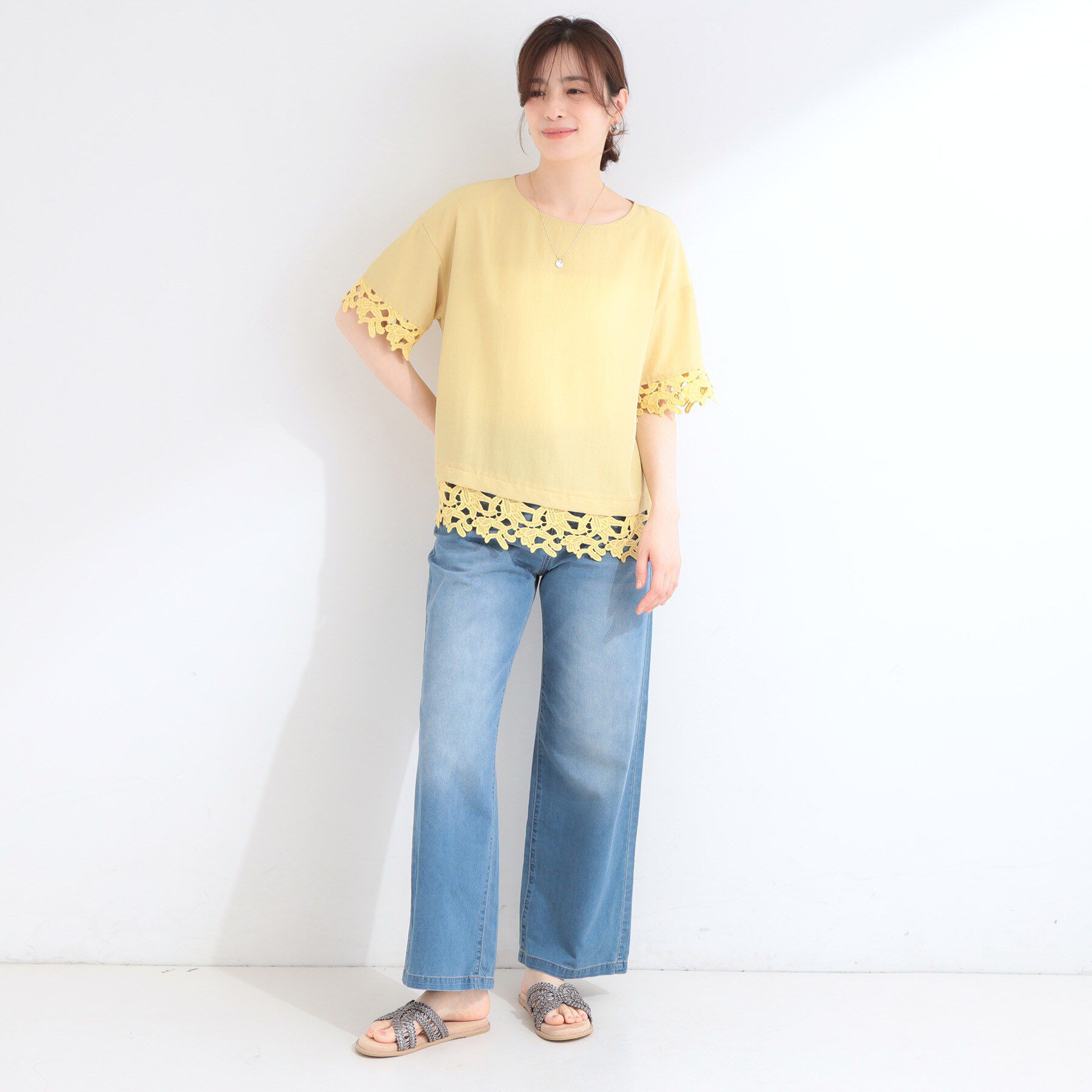 SHOO･LA･RUE「コードメッシュサンダル」|サンダル|