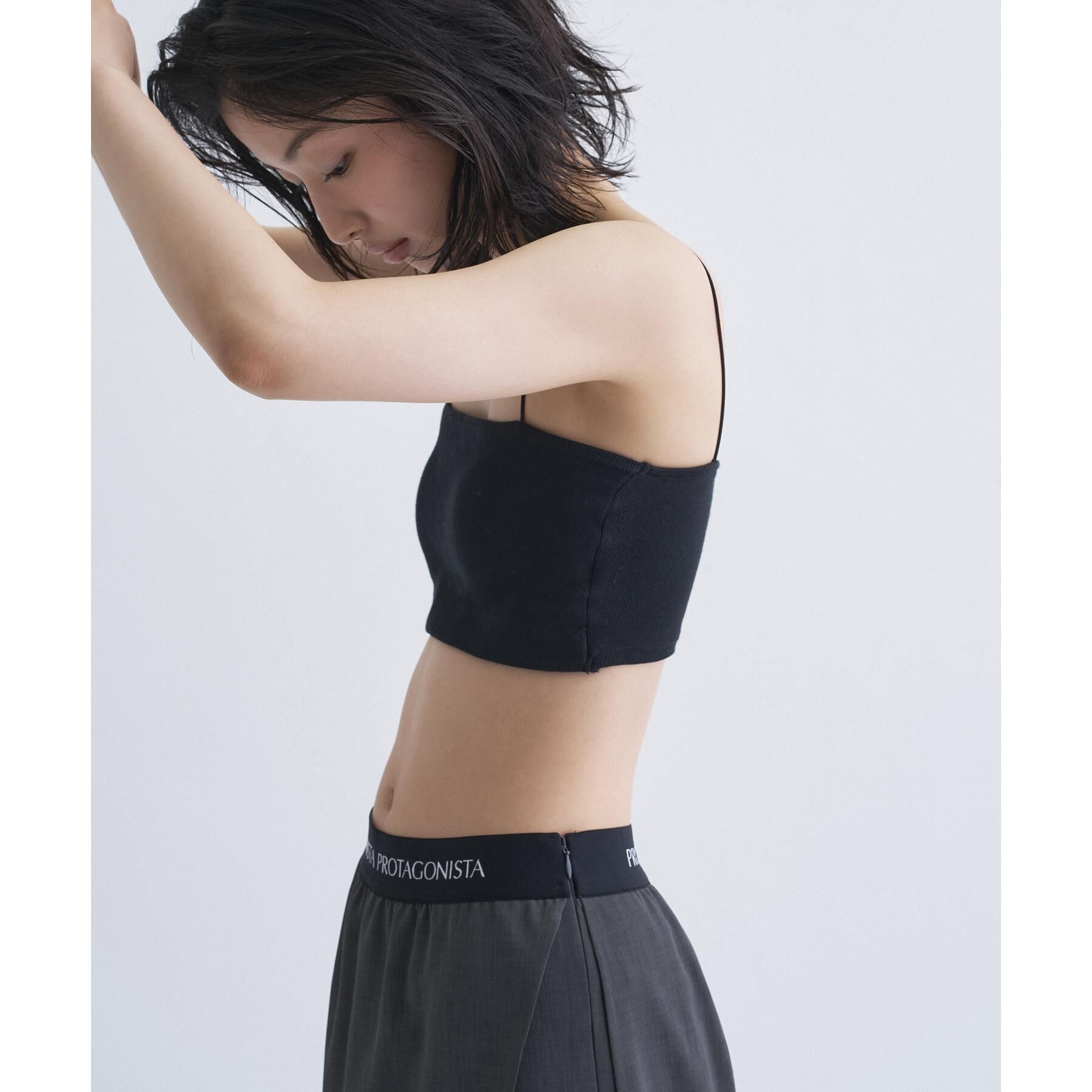CODE A「【Re】【Cup-in】bandeau bra short top」|チューブトップ|