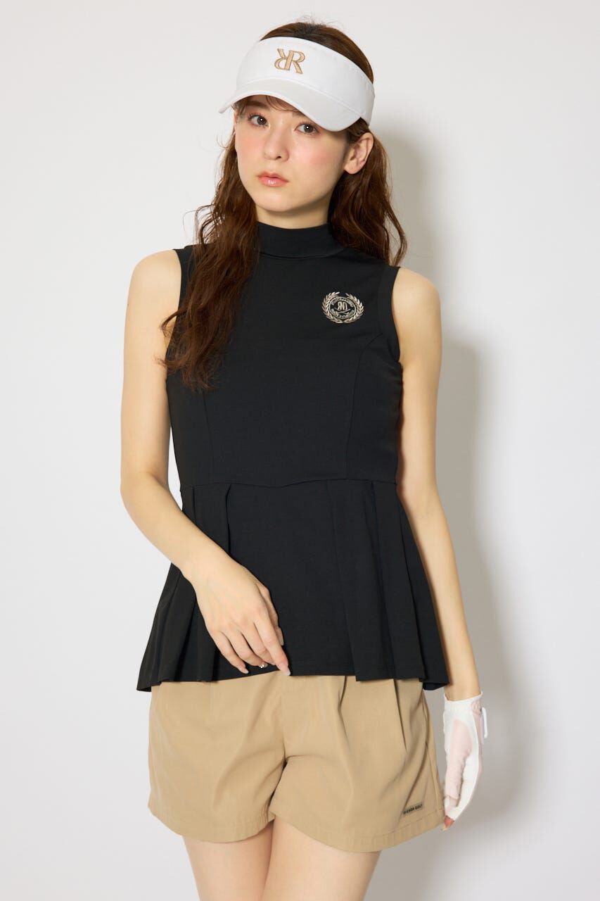 rienda「バックリボンペプラムトップス」|Tシャツ・カットソー|BLK