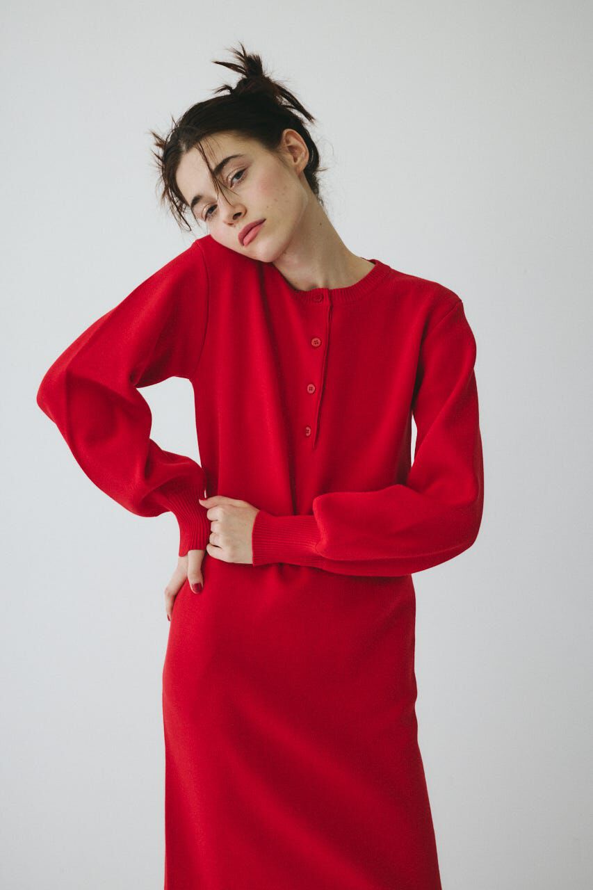 HeRIN.CYE「Layered knit dress」|ワンピース|