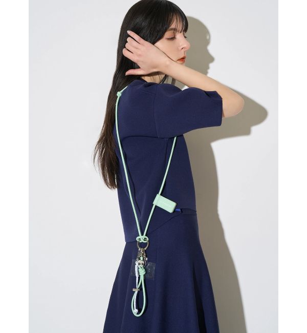 ELENDEEK「MULTI SMARTPHONE LEATHER SHOULDER」|モバイルケース|ミントグリーン