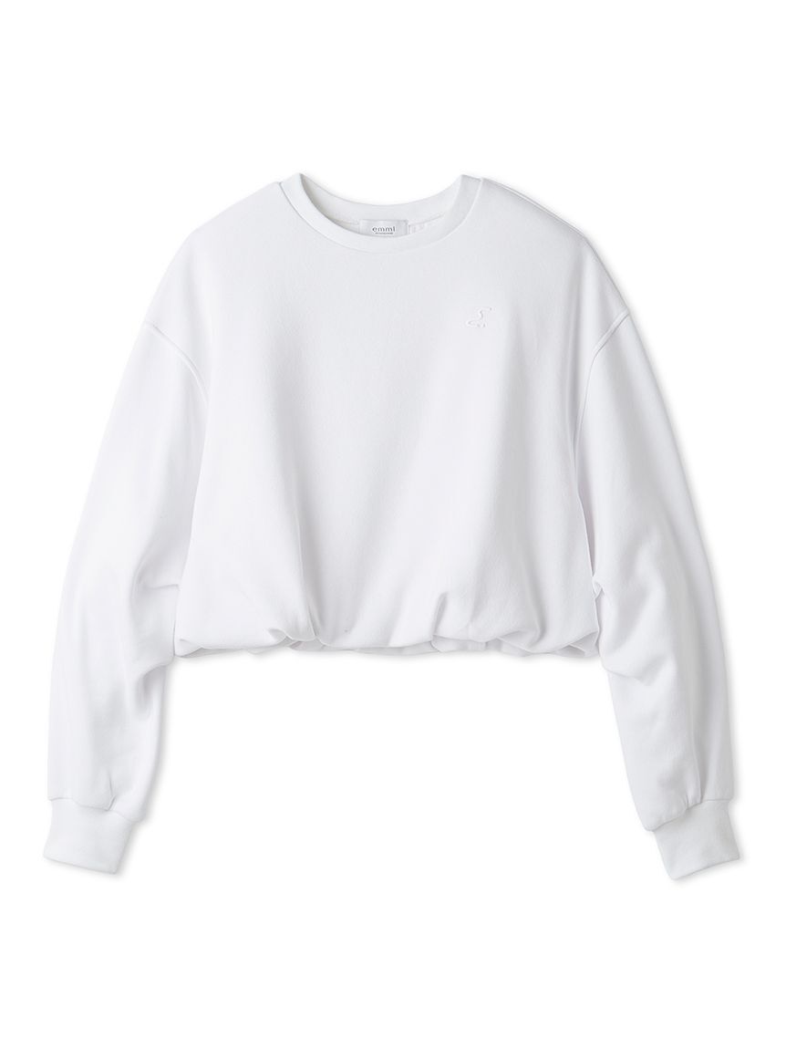 emmi atelier「【W&T】裏起毛バルーンスウェット/コンパクトサイズ【セットアップ対応】」|スウェット・ジャージ|WHT
